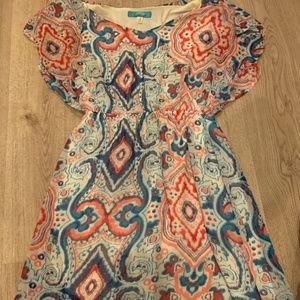 Red, White & Blue Fit and Flare Dress